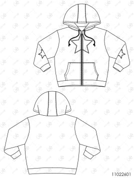 MOLDE POLERON CHAQUETA NIÑA 2601