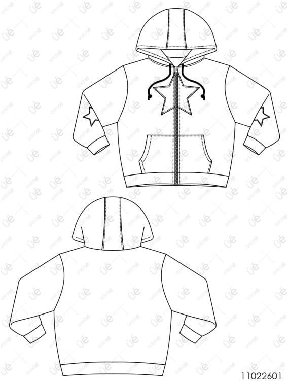 MOLDE POLERON CHAQUETA NIÑA 2601