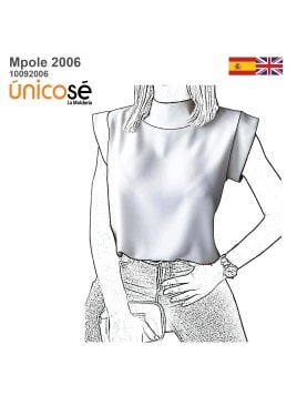 MOLDE POLERA CROP TOP MUJER 2006