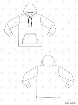 MOLDE POLERON BASICO NIÑO 2601