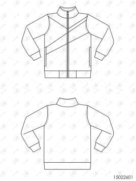 MOLDE CHAQUETA ESCOLAR CORTES 2601