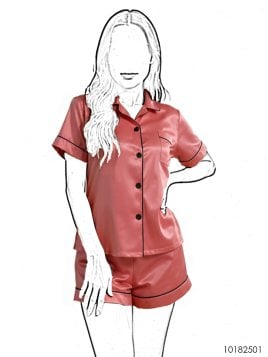 MOLDE PIJAMA 2 PIEZAS MUJER 2501