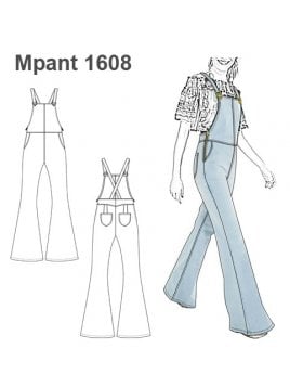 ENTERITO JARDINERA OVEROL MUJER