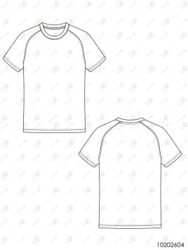 MOLDE DEPORTE CAMISETA RAGLAN 2604