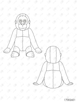 MOLDE ACCESORIO PELUCHE MONO 2601