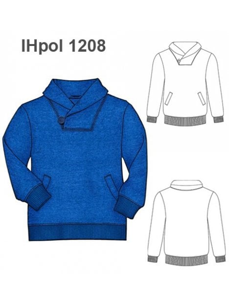 POLERON CUELLO CRUZADO NIÑO 1208