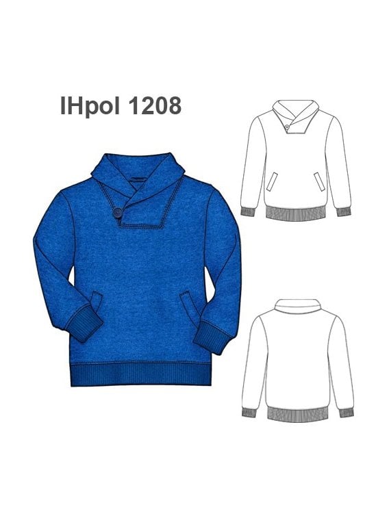 POLERON CUELLO CRUZADO NIÑO 1208