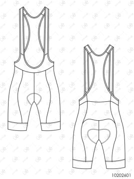 MOLDE DEPORTE CULOTTE CICLISMO 2601