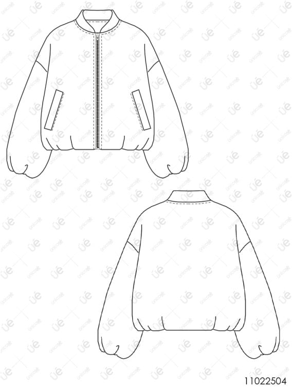 MOLDE CHAQUETA BOMBER NIÑA 2504