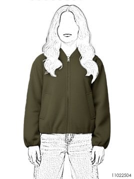 MOLDE CHAQUETA BOMBER NIÑA 2504