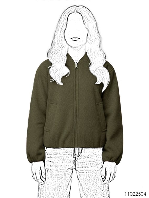 MOLDE CHAQUETA BOMBER NIÑA 2504