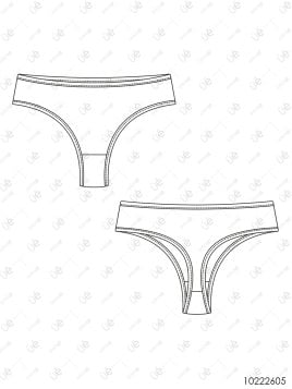 MOLDE INTERIOR COLALESS MUJER 2605