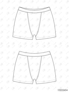 MOLDE INTERIOR BOXER MENSTRUAL MUJER 2604