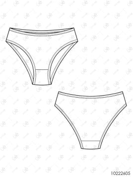 MOLDE INTERIOR CALZON VEDETINA MUJER 2606