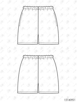 MOLDE ESCOLAR SHORT BASICO 0901