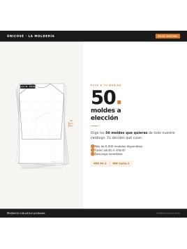 Pack 50 Moldes PDF A4 / Carta