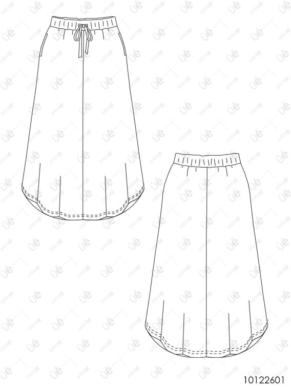 MOLDE PANTALON  PANTACOURT MUJER 2601