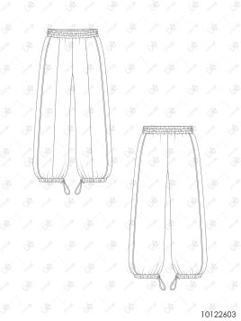 MOLDE PANTALON JOGGING OVERSIZE MUJER 2603