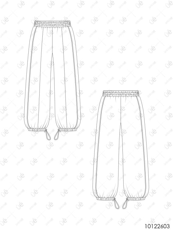 MOLDE PANTALON JOGGING OVERSIZE MUJER 2603