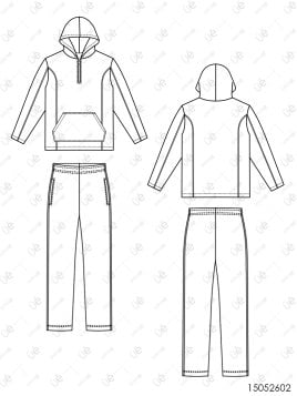 MOLDE BUZO ESCOLAR CORTES 2602