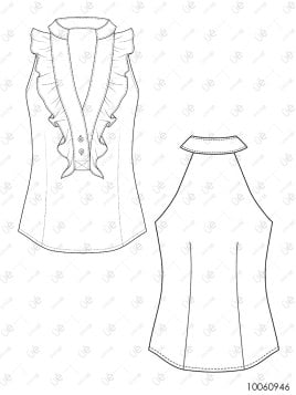 BLUSA SIN MANGAS MUJER 0946