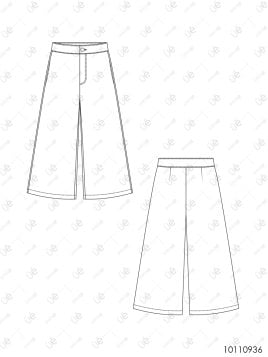 MOLDE FALDA PANTALON MUJER 0936