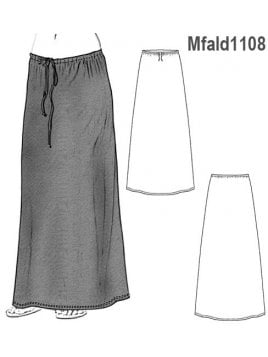 FALDA LARGA ELASTICADA