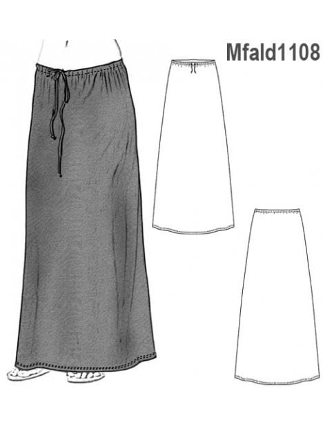 FALDA LARGA ELASTICADA