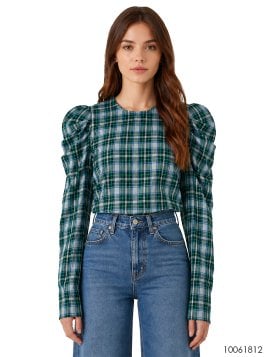 MOLDE BLUSA MANGA ABULLONADA MUJER 1812