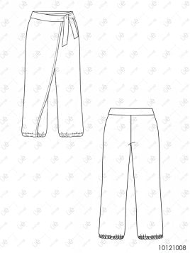 PANTALON PAREO MUJER 1008
