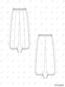 MOLDE PANTALON JOGGING OVERSIZE MUJER 2603
