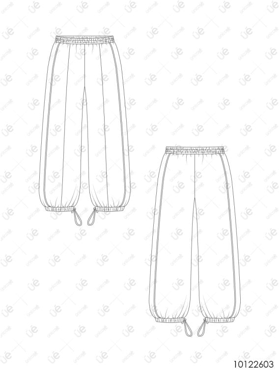 MOLDE PANTALON JOGGING OVERSIZE MUJER 2603