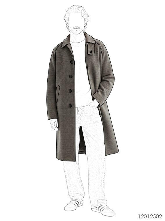 MOLDE ABRIGO RAGLAN HOMBRE 2502