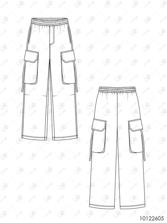 MOLDE PANTALON JOGGING OVERSIZE MUJER 2605
