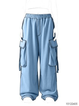 MOLDE PANTALON JOGGING OVERSIZE MUJER 2605