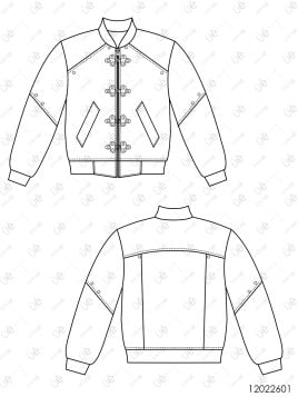 MOLDE CHAQUETA BOMBER HOMBRE 2601