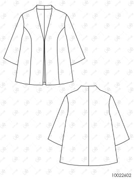 MOLDE CHAQUETA DE TOPE MUJER 2602