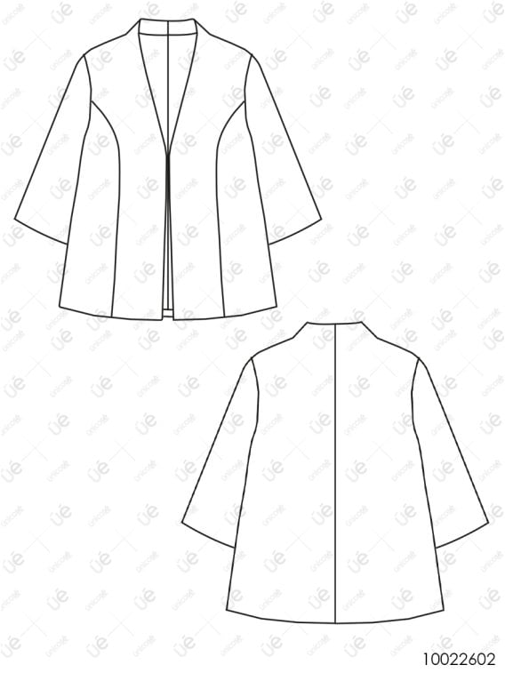 MOLDE CHAQUETA DE TOPE MUJER 2602