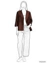 MOLDE CHAQUETA DE TOPE MUJER 2602