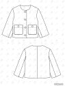 MOLDE CHAQUETA CORTA MUJER Mchaq 2603