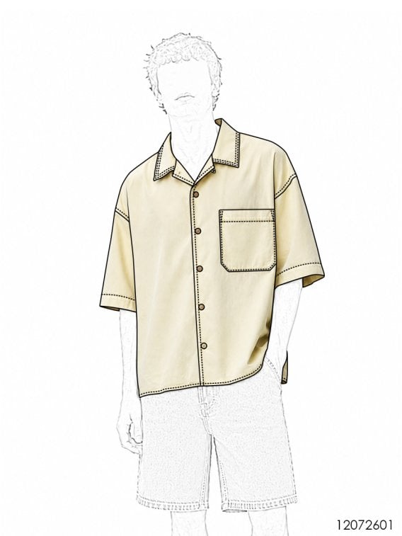 MOLDE CAMISA BOX FIT HOMBRE 2601