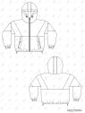 MOLDE CHAQUETA CORTAVIENTO NIÑA 1907