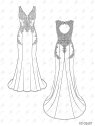 MOLDE VESTIDO NOVIA MUJER 2607