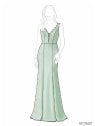 MOLDE VESTIDO NOVIA MUJER 2607