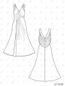 MOLDE VESTIDO LARGO MUJER 2608
