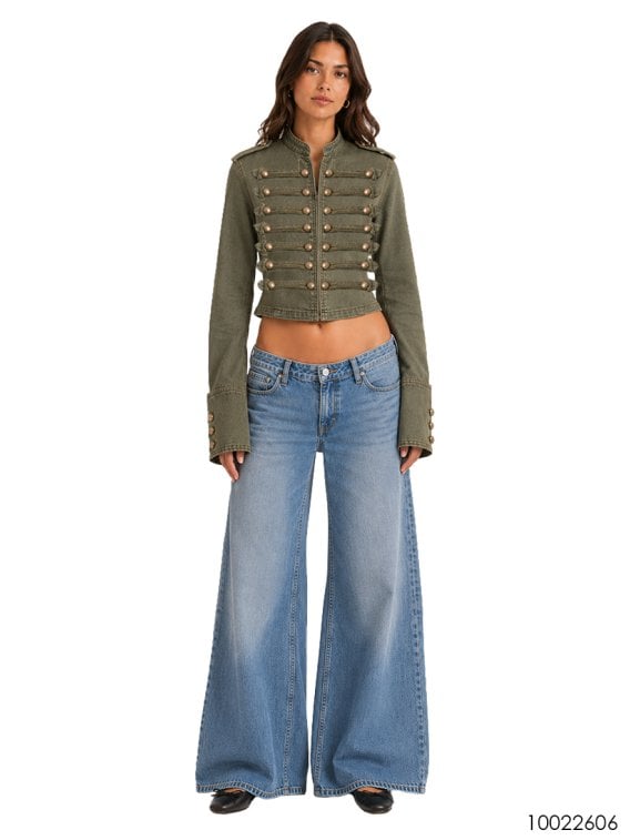 MOLDE CHAQUETA MILITAR MUJER 2606