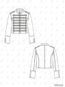 MOLDE CHAQUETA MILITAR MUJER 2606
