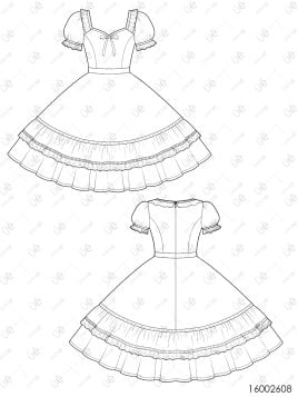MOLDE VESTIDO HUASA RT 2608