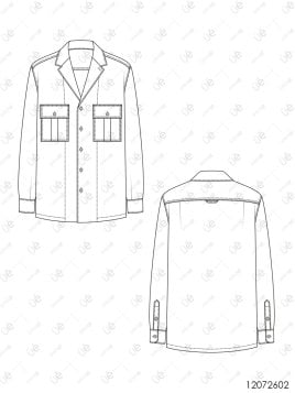 MOLDE CAMISA BASICA HOMBRE 2602