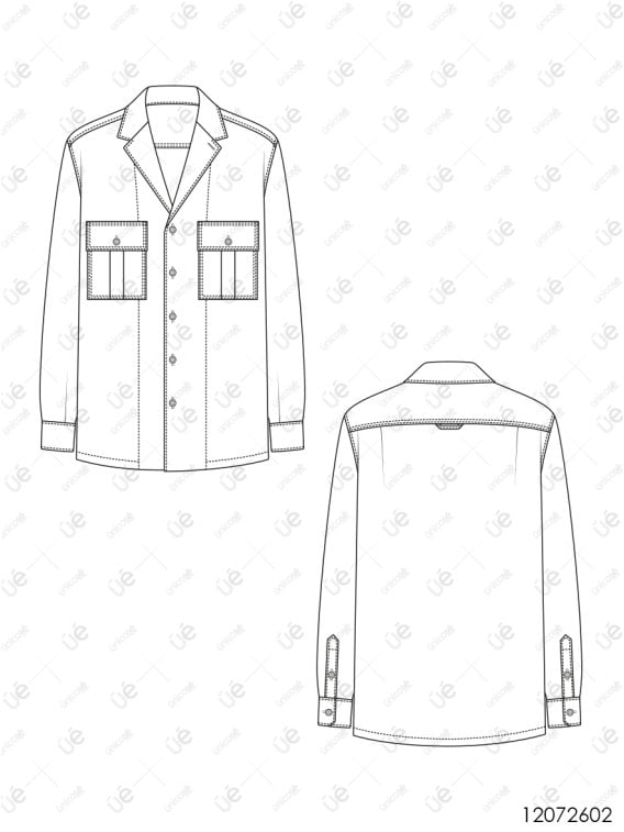 MOLDE CAMISA BASICA HOMBRE 2602